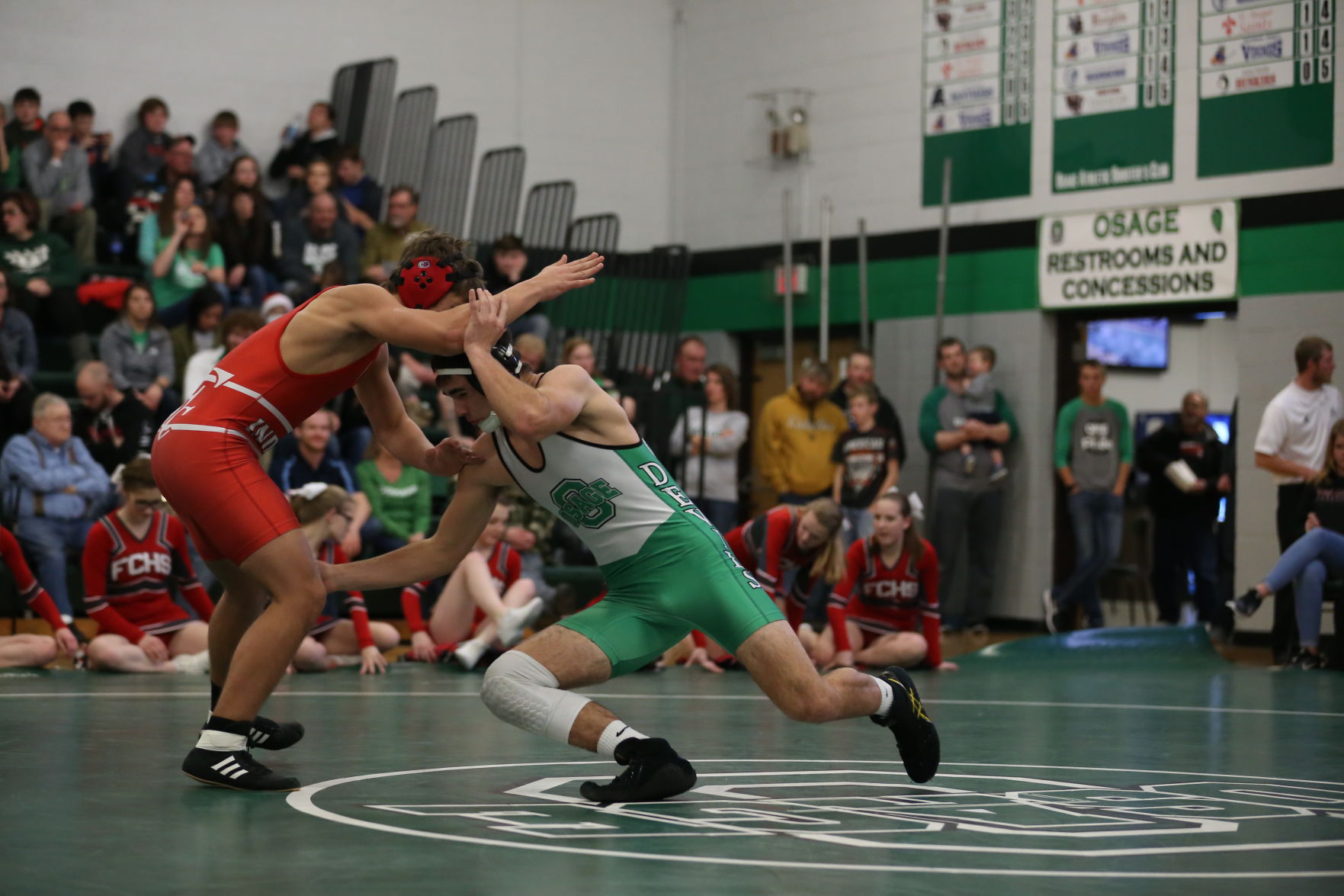 Osage, Forest City, Clarion and New Hampton wrestling, Dec. 22, 2017
